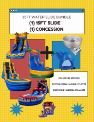 (1) 15ft Slide & (1) Concession Bundle